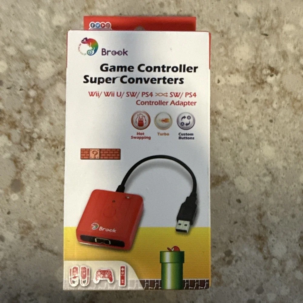 Brook Wii WiiU‎ Nintendo Switch PS4 Game Controller to Nintendo Switch PS